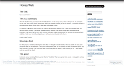 Desktop Screenshot of honeyweb.wordpress.com
