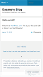 Mobile Screenshot of gacano.wordpress.com