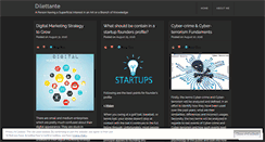 Desktop Screenshot of dilettantee.wordpress.com