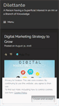 Mobile Screenshot of dilettantee.wordpress.com
