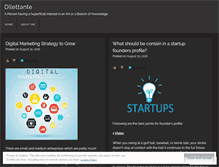 Tablet Screenshot of dilettantee.wordpress.com
