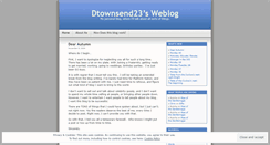 Desktop Screenshot of dtownsend23.wordpress.com