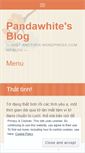 Mobile Screenshot of pandawhite.wordpress.com