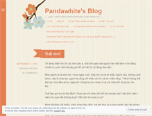 Tablet Screenshot of pandawhite.wordpress.com