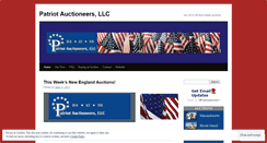 Desktop Screenshot of patriotauctioneers.wordpress.com