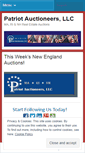 Mobile Screenshot of patriotauctioneers.wordpress.com