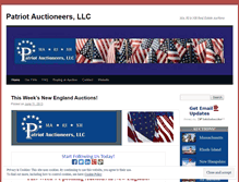 Tablet Screenshot of patriotauctioneers.wordpress.com