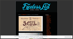 Desktop Screenshot of facelessart.wordpress.com