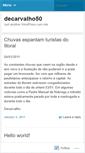 Mobile Screenshot of decarvalho50.wordpress.com