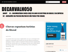 Tablet Screenshot of decarvalho50.wordpress.com