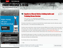 Tablet Screenshot of fightingedge.wordpress.com