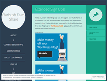 Tablet Screenshot of flatbushfarmshare.wordpress.com