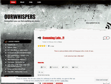 Tablet Screenshot of ourwhispers.wordpress.com