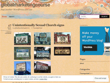 Tablet Screenshot of globalmarketingcourse.wordpress.com