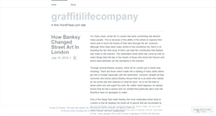 Desktop Screenshot of graffitilifecompany.wordpress.com