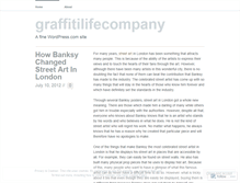 Tablet Screenshot of graffitilifecompany.wordpress.com