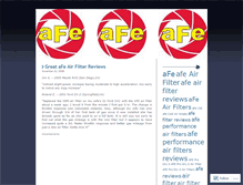 Tablet Screenshot of afeairfilters.wordpress.com
