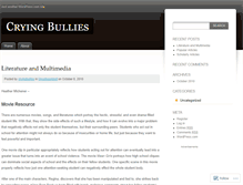 Tablet Screenshot of cryingbullies.wordpress.com