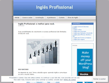 Tablet Screenshot of inglesprofissional.wordpress.com