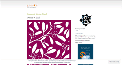 Desktop Screenshot of gggeeske.wordpress.com