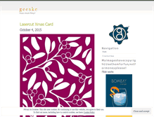 Tablet Screenshot of gggeeske.wordpress.com