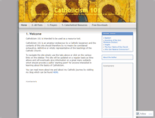 Tablet Screenshot of catholicism101.wordpress.com