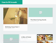Tablet Screenshot of gonein30seconds.wordpress.com