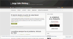 Desktop Screenshot of jorgevalin.wordpress.com