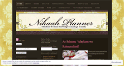 Desktop Screenshot of nikaahplanner.wordpress.com