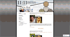 Desktop Screenshot of 1111magazine.wordpress.com