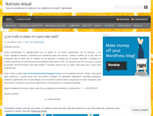Tablet Screenshot of nutricionactual.wordpress.com
