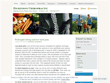 Tablet Screenshot of dickinsonchiropracticfranklin.wordpress.com