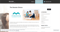 Desktop Screenshot of milestonehomes.wordpress.com
