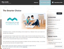 Tablet Screenshot of milestonehomes.wordpress.com
