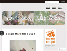 Tablet Screenshot of corrinadarling.wordpress.com