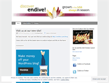 Tablet Screenshot of endiveblog.wordpress.com