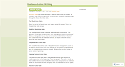 Desktop Screenshot of businessletterwriting.wordpress.com