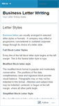Mobile Screenshot of businessletterwriting.wordpress.com