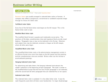 Tablet Screenshot of businessletterwriting.wordpress.com