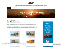 Tablet Screenshot of jumpshoes.wordpress.com