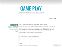 Tablet Screenshot of gameplaynetwork.wordpress.com