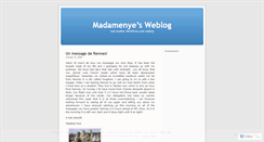Desktop Screenshot of madamenye.wordpress.com