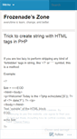 Mobile Screenshot of frozenade.wordpress.com
