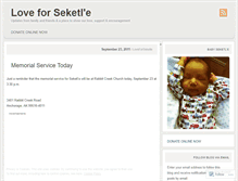 Tablet Screenshot of loveforseketle.wordpress.com