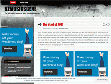 Tablet Screenshot of nzmusicscene.wordpress.com