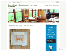 Tablet Screenshot of bookfarecafe.wordpress.com