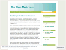 Tablet Screenshot of masterclassblog.wordpress.com