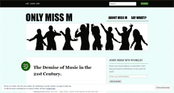 Desktop Screenshot of onlymissm.wordpress.com
