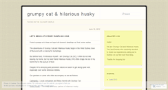 Desktop Screenshot of grumpycatandhilarioushusky.wordpress.com