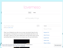 Tablet Screenshot of lovemeso.wordpress.com